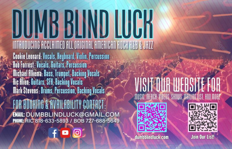 Dumb Blind Luck – American Rock, R&B With A Touch Of Jazz